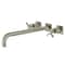 Kingston Brass KS6048BEX Wall Mount Tub Faucet, Brushed Nickel KS6048BEX - alternate 1